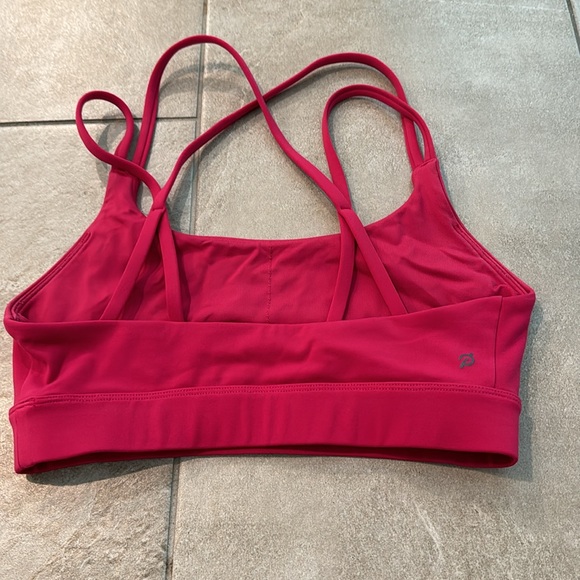 Peloton Pink Sport Bra Strappy  Cross Back - Picture 2 of 4